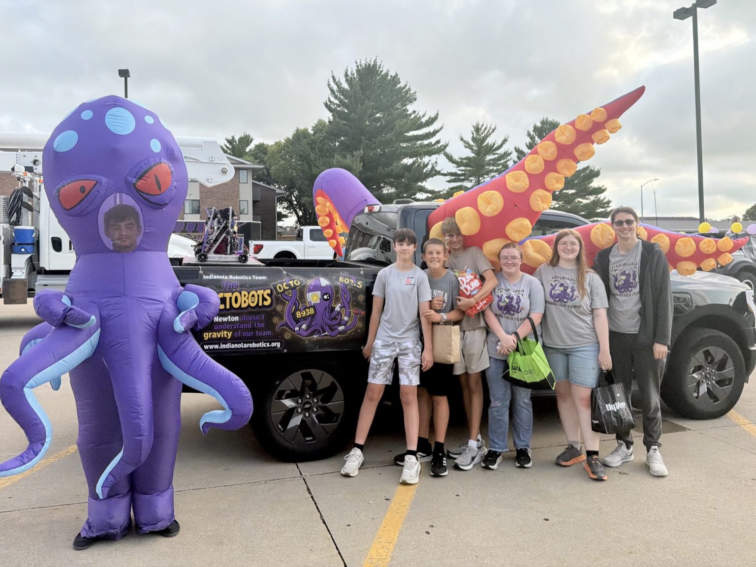 Team with Robert before the parade
