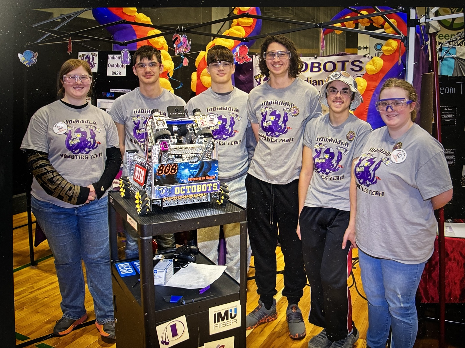 The Octobots with their robot